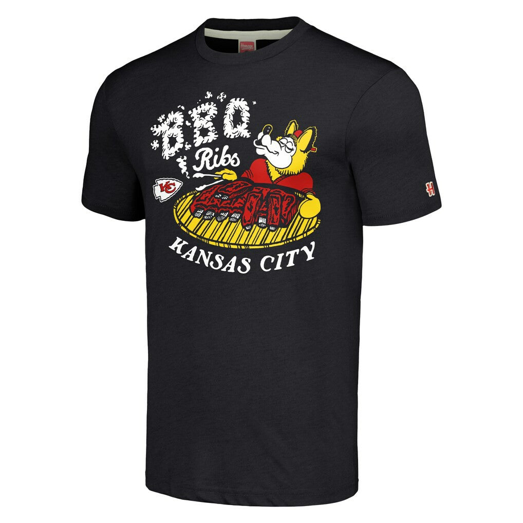 Kansas City Chiefs Homage Unisex NFL x Guy Fieri’s Flavortown Tri-Blend T-Shirt Charcoal | NFL