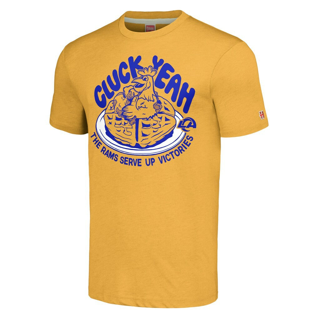 Los Angeles Rams Homage Unisex NFL x Guy Fieri’s Flavortown Tri-Blend T-Shirt Gold | NFL