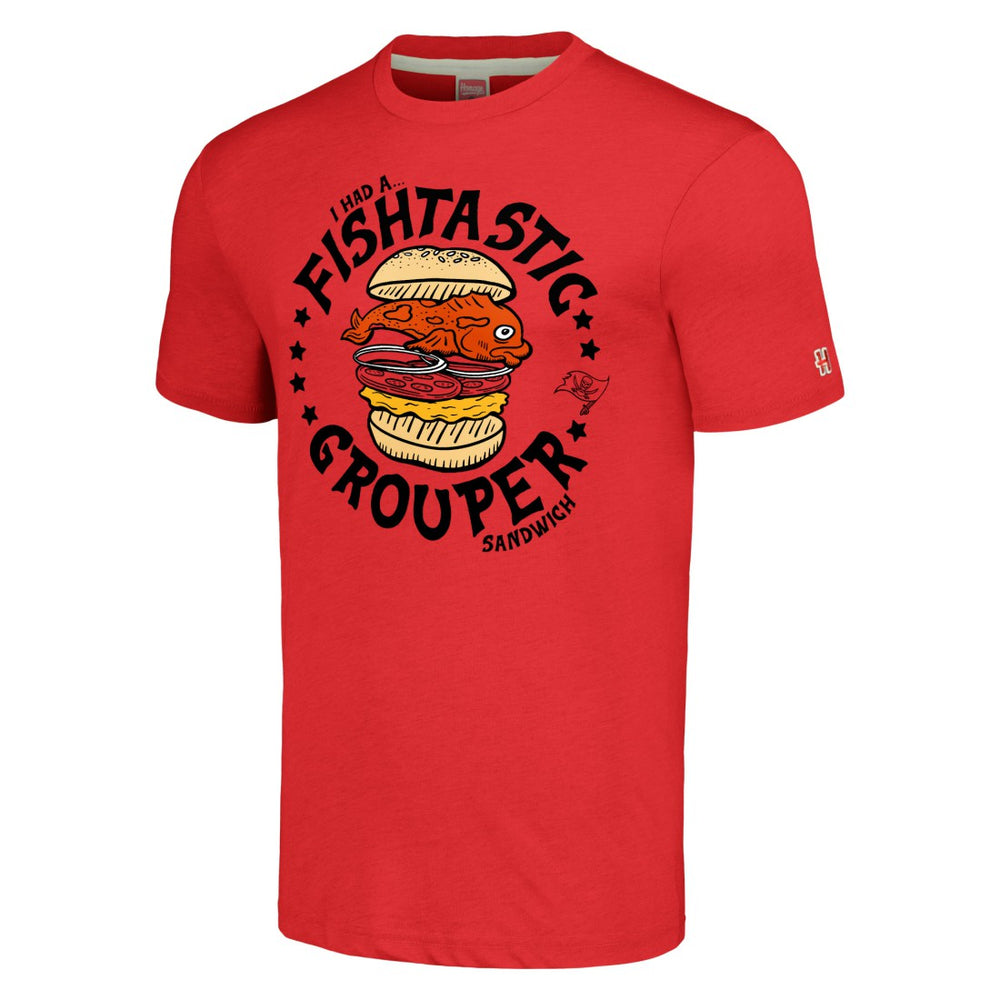 Tampa Bay Buccaneers Homage Unisex NFL x Guy Fieri’s Flavortown Tri-Blend T-Shirt Red | NFL