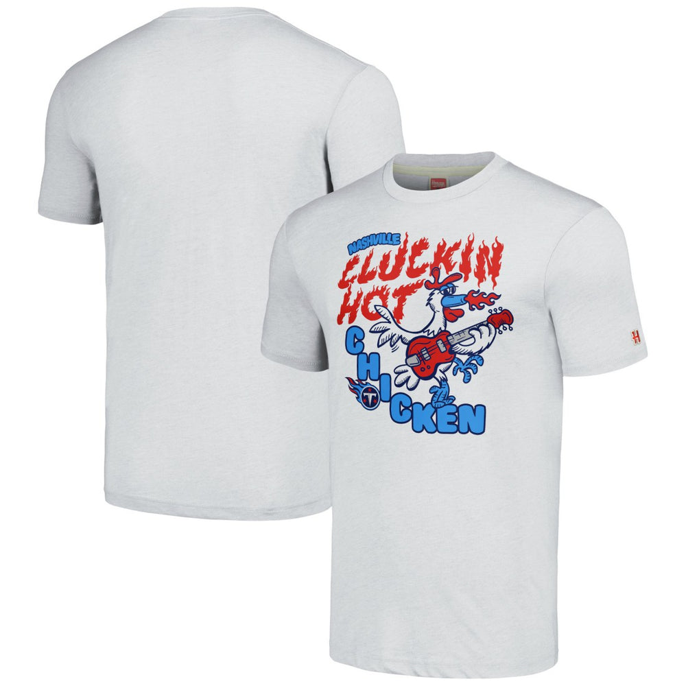 Tennessee Titans Homage Unisex NFL x Guy Fieri’s Flavortown Tri-Blend T-Shirt Ash | NFL