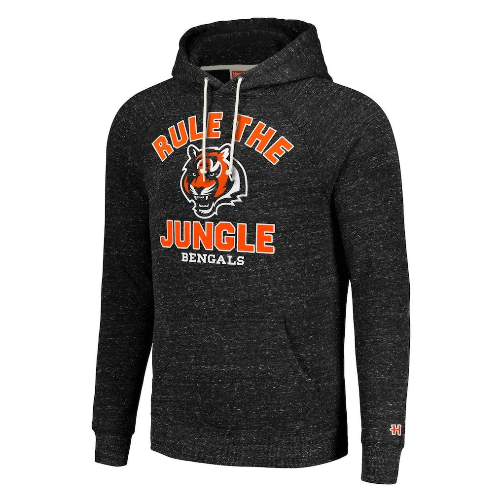 Cincinnati Bengals Homage Unisex Hyperlocal Raglan Pullover Hoodie Charcoal | NFL