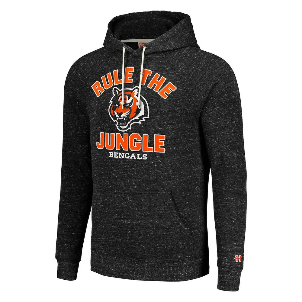 Cincinnati Bengals Homage Unisex Hyperlocal Raglan Pullover Hoodie Charcoal | NFL
