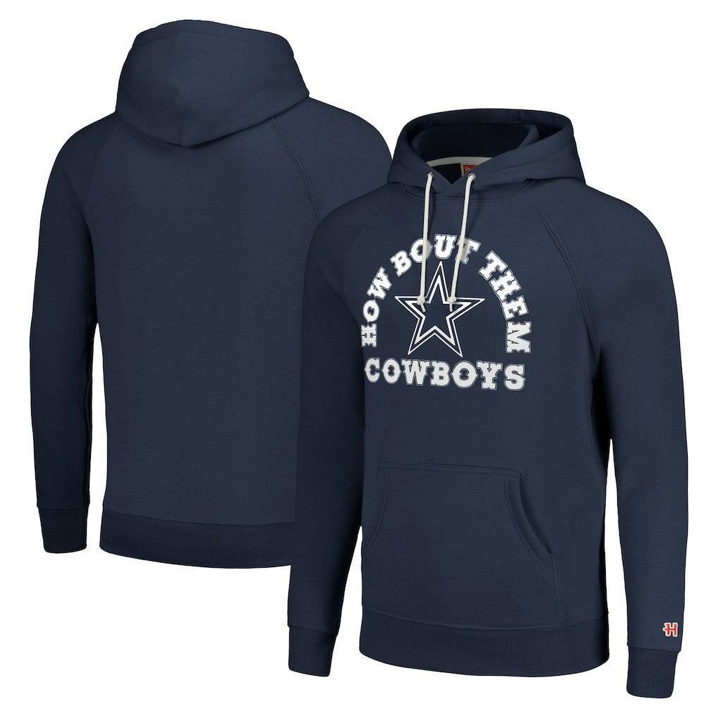 Dallas Cowboys Homage Unisex Hyperlocal Raglan Pullover Hoodie Navy | NFL