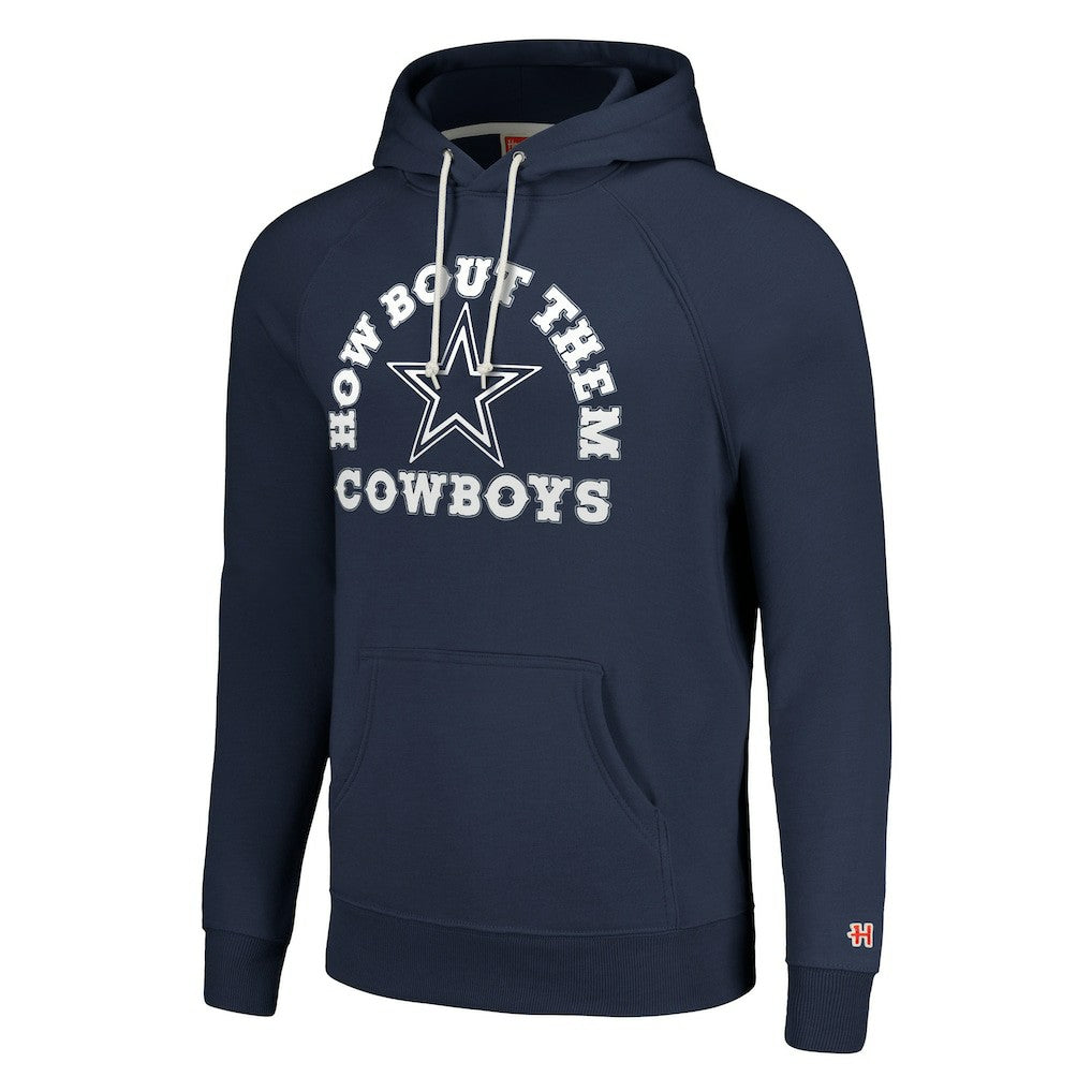 Dallas Cowboys Homage Unisex Hyperlocal Raglan Pullover Hoodie Navy | NFL