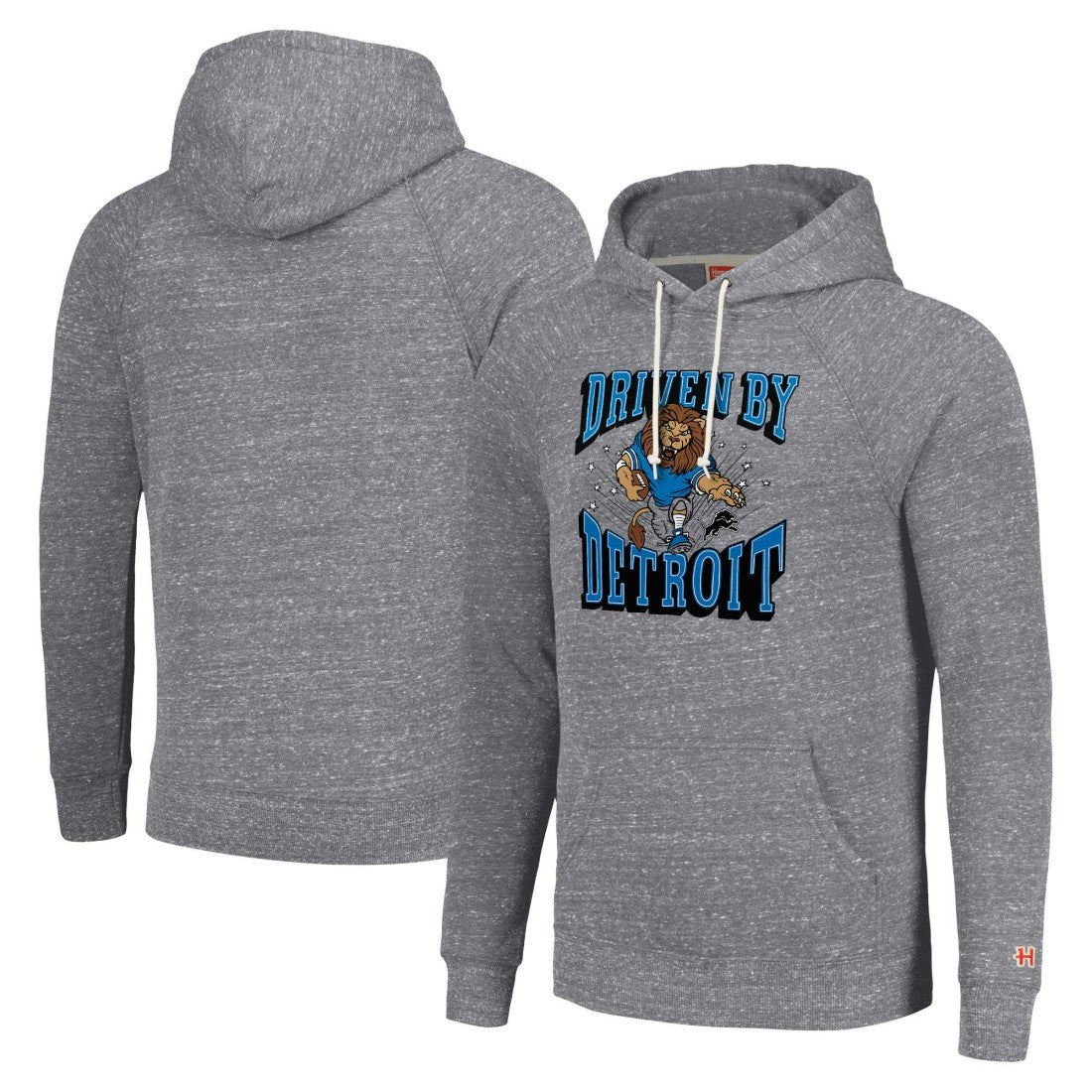 Detroit Lions Homage Unisex Hyperlocal Raglan Pullover Hoodie Gray | NFL