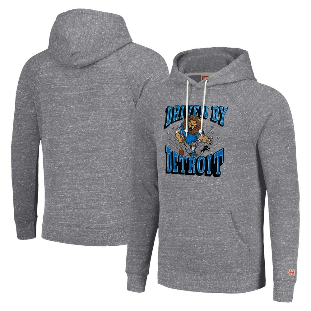 Detroit Lions Homage Unisex Hyperlocal Raglan Pullover Hoodie Gray | NFL