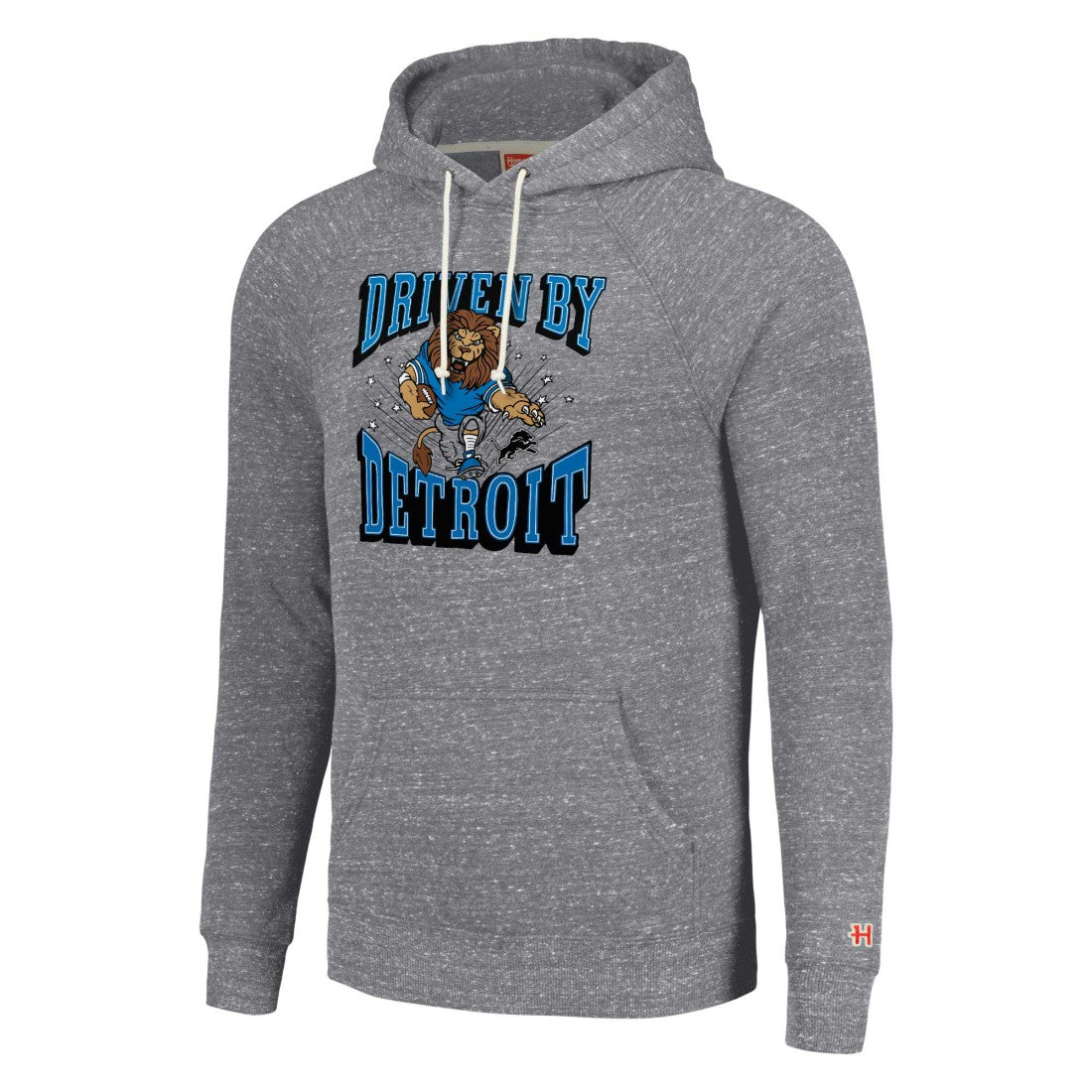 Detroit Lions Homage Unisex Hyperlocal Raglan Pullover Hoodie Gray | NFL