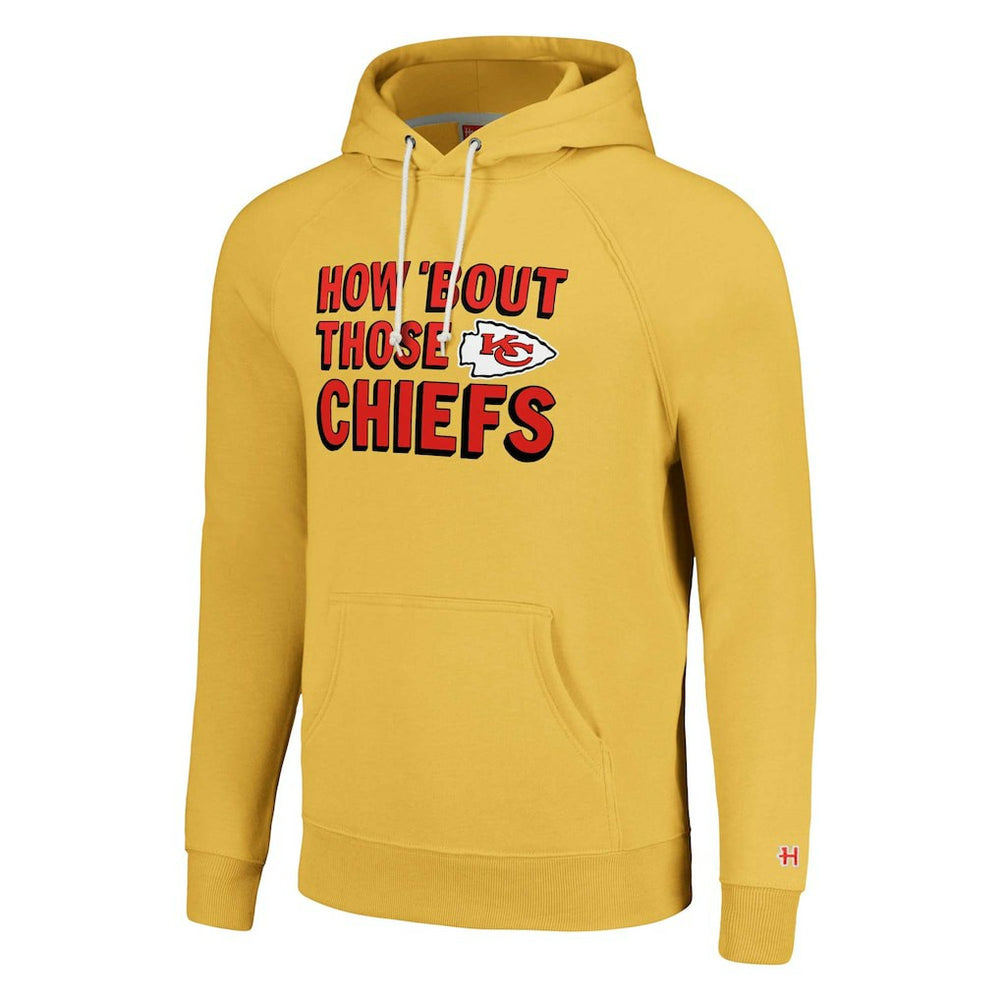 Kansas City Chiefs Homage Unisex Hyperlocal Raglan Pullover Hoodie Gold | NFL