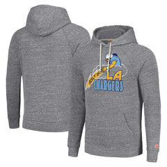 Los Angeles Chargers Homage Unisex Hyperlocal Raglan Pullover Hoodie Gray | NFL