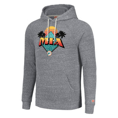 Miami Dolphins Homage Unisex Hyperlocal Raglan Pullover Hoodie Gray | NFL