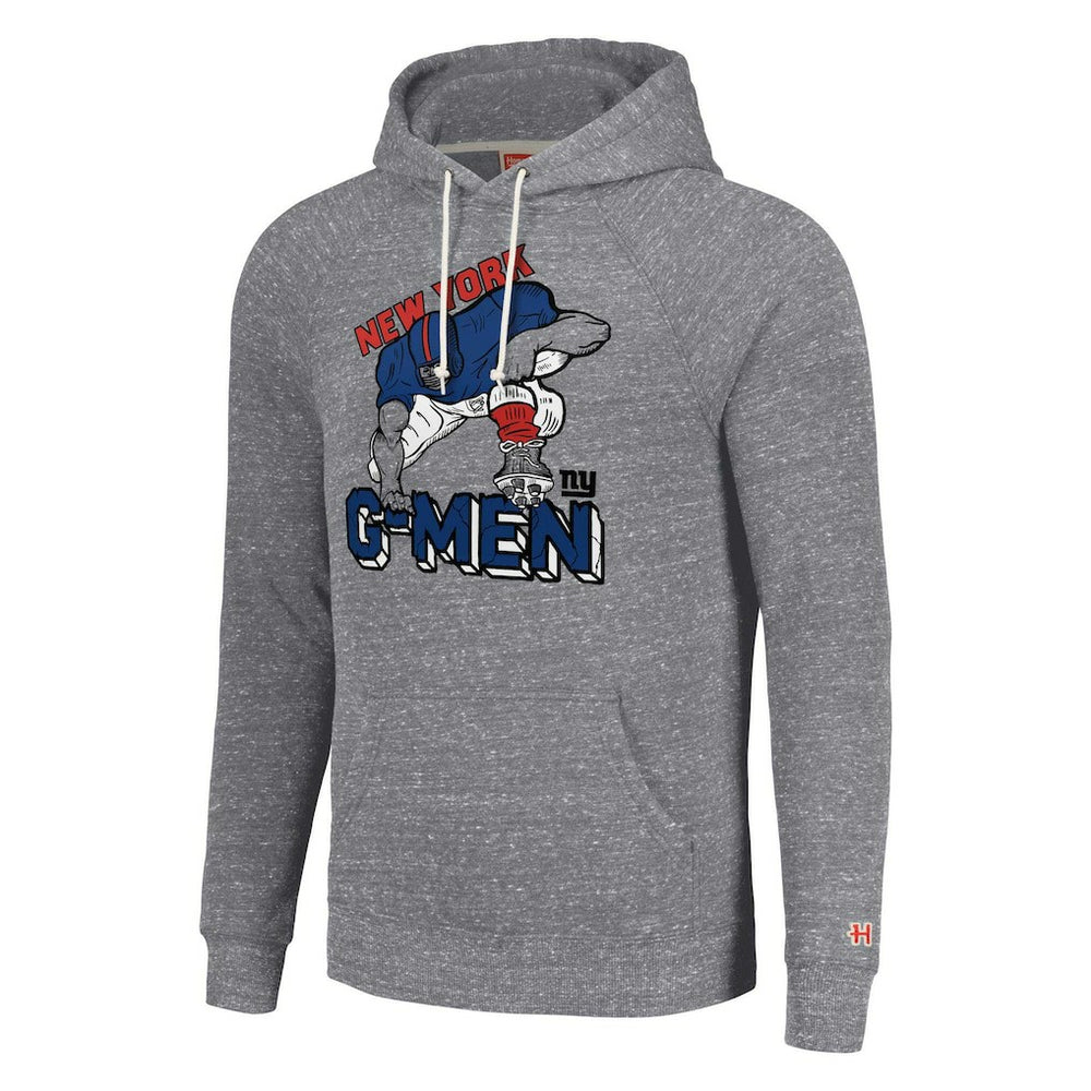 New York Giants Homage Unisex Hyperlocal Raglan Pullover Hoodie Gray | NFL