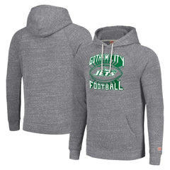New York Jets Homage Unisex Hyperlocal Raglan Pullover Hoodie Gray | NFL