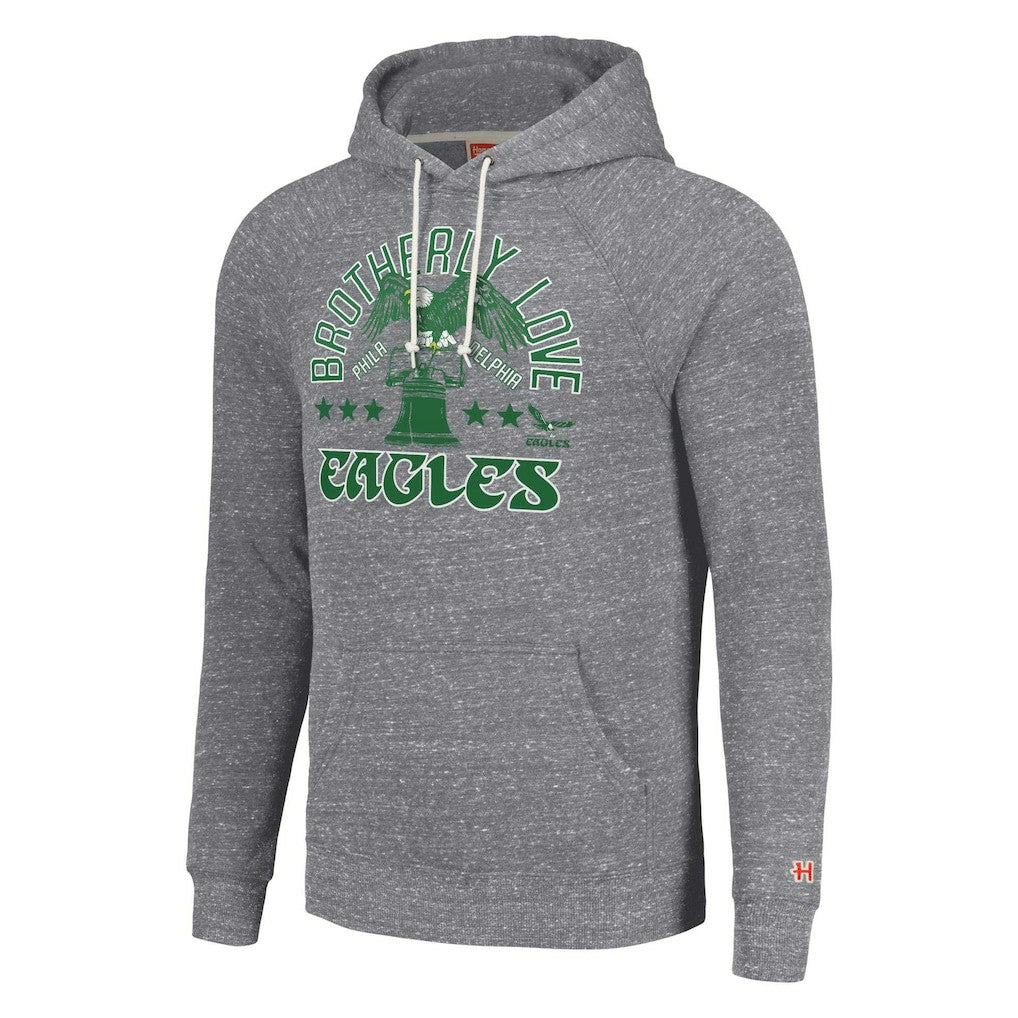 Philadelphia Eagles Homage Unisex Hyperlocal Raglan Pullover Hoodie Gray | NFL