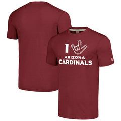 Arizona Cardinals Homage Unisex The NFL ASL Collection by Love Sign Tri-Blend T-Shirt Cardinal | NFL