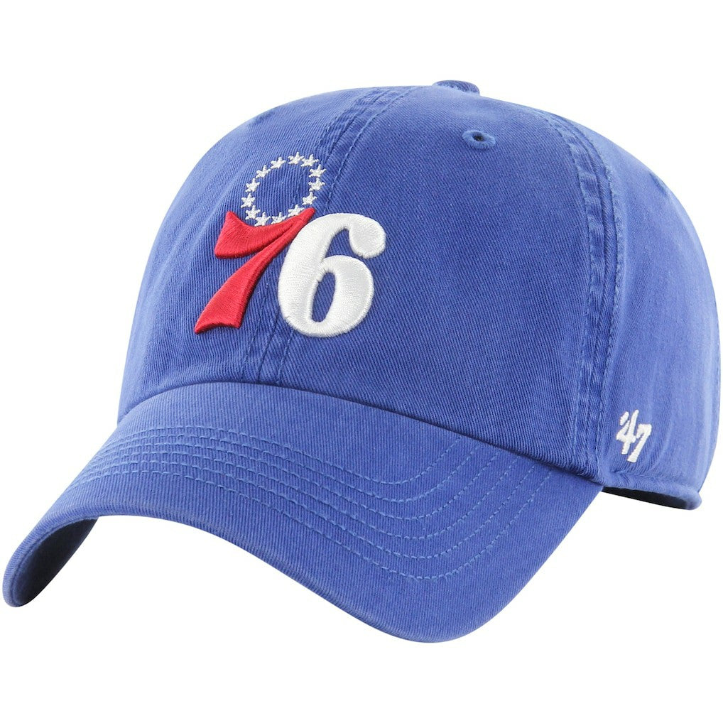 Philadelphia 76ers '47 Alternate Logo Classic Franchise Fitted Hat Royal - NBA