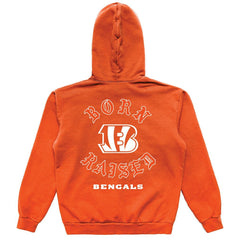 Cincinnati Bengals Born x Raised Unisex Pullover Hoodie Orange | NFL