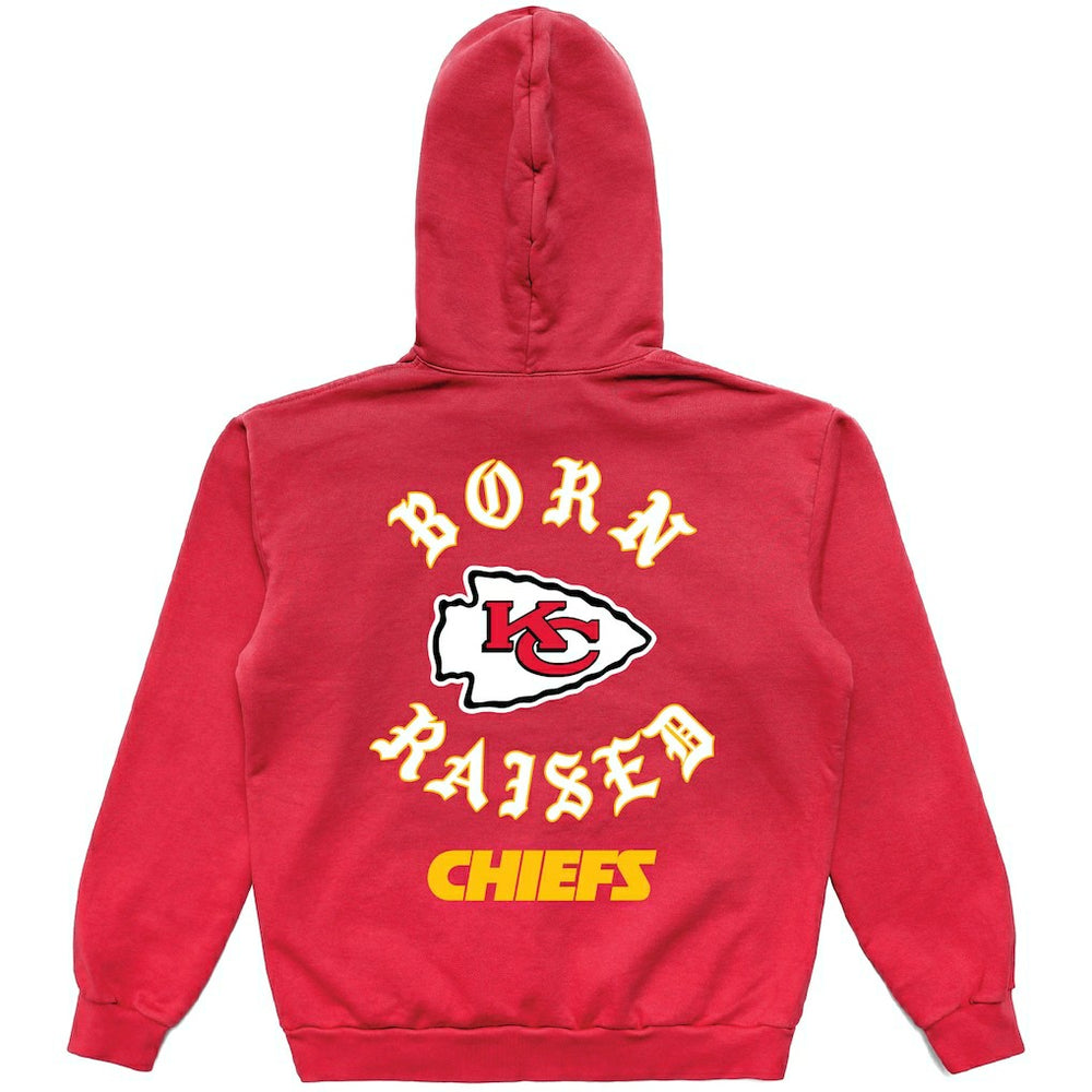 Kansas City Chiefs Born x Raised Unisex Pullover Hoodie Red | NFL