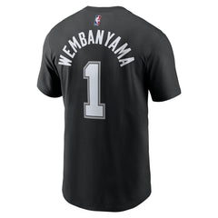 Victor Wembanyama San Antonio Spurs Icon 2022/23 Name & Number T-Shirt Black - NBA