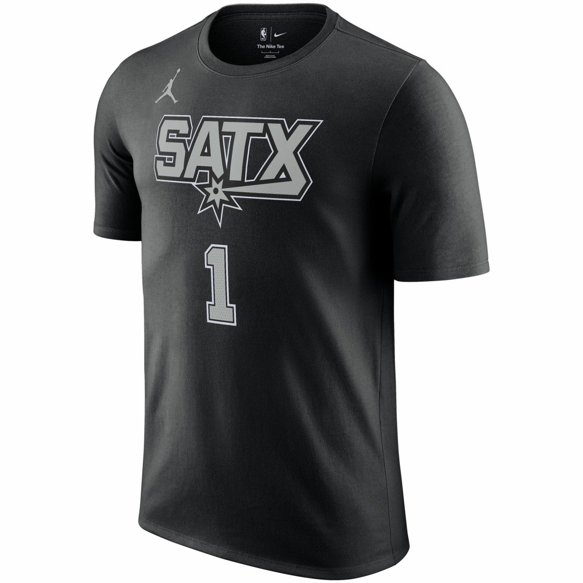 Victor Wembanyama San Antonio Spurs Jordan Brand 2022/23 Statement Edition Name & Number T-Shirt Black - NBA