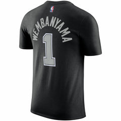 Victor Wembanyama San Antonio Spurs Jordan Brand 2022/23 Statement Edition Name & Number T-Shirt Black - NBA