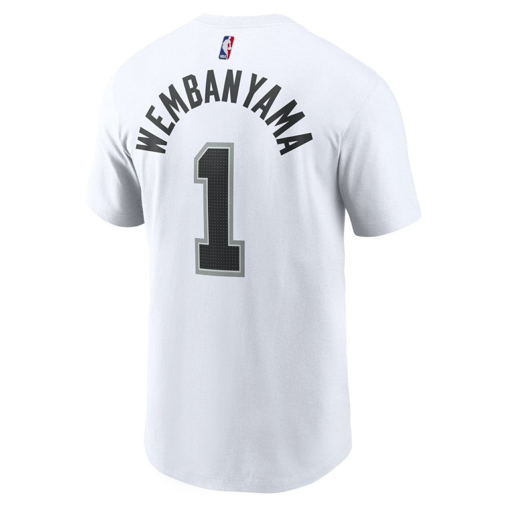 Victor Wembanyama San Antonio Spurs Icon 2022/23 Name & Number T-Shirt White - NBA