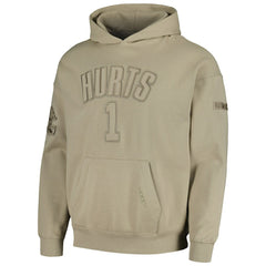 Jalen Hurts Philadelphia Eagles Pro Standard Player Name & Number Pullover Hoodie Tan | NFL