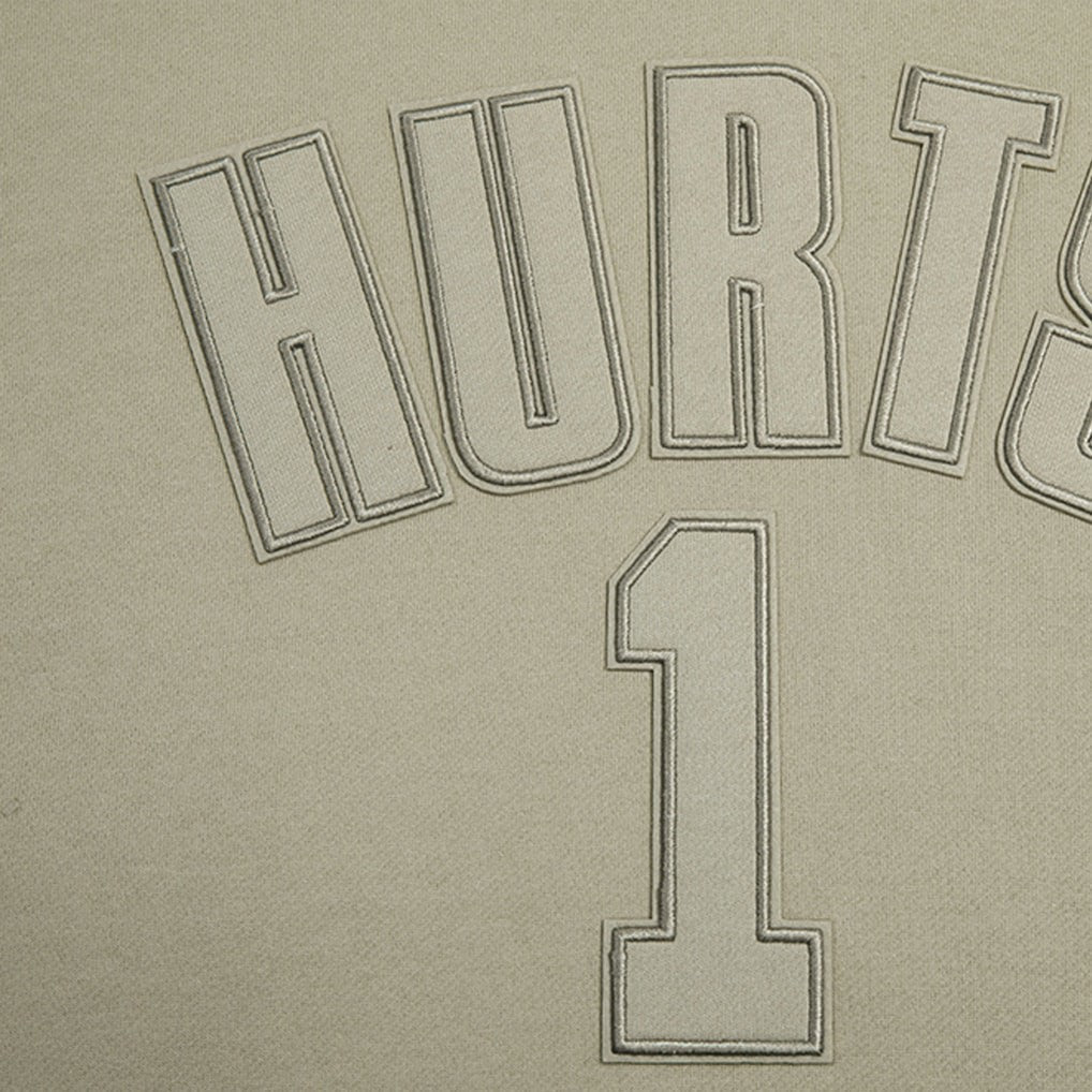 Jalen Hurts Philadelphia Eagles Pro Standard Player Name & Number Pullover Hoodie Tan | NFL
