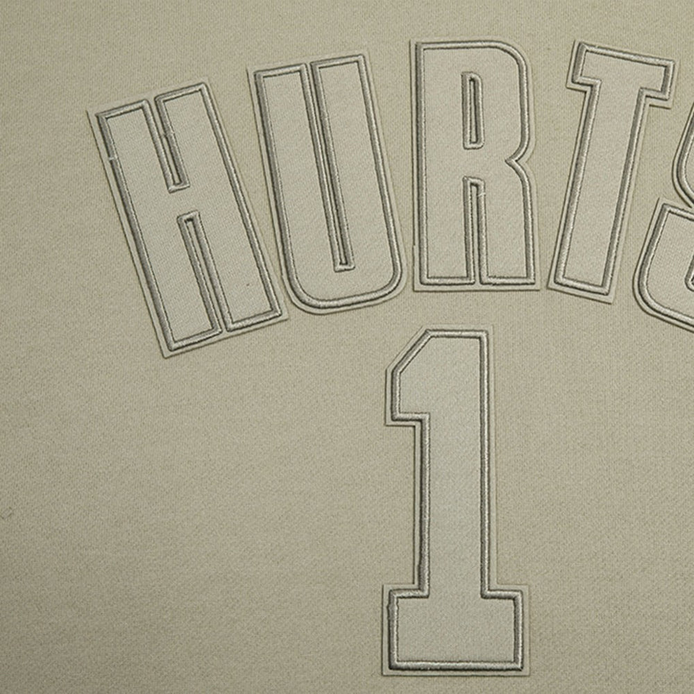 Jalen Hurts Philadelphia Eagles Pro Standard Player Name & Number Pullover Hoodie Tan | NFL