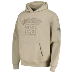 Christian McCaffrey San Francisco 49ers Pro Standard Player Name & Number Pullover Hoodie Tan | NFL