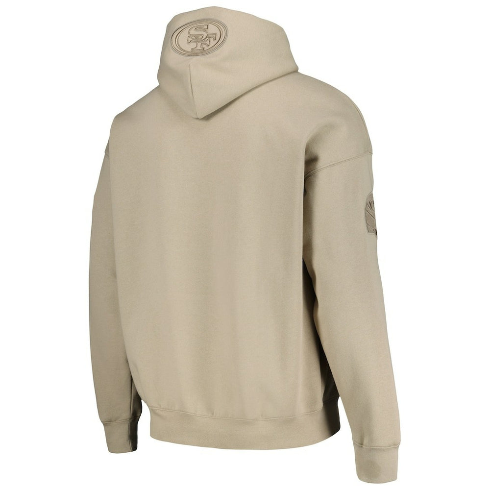 Christian McCaffrey San Francisco 49ers Pro Standard Player Name & Number Pullover Hoodie Tan | NFL