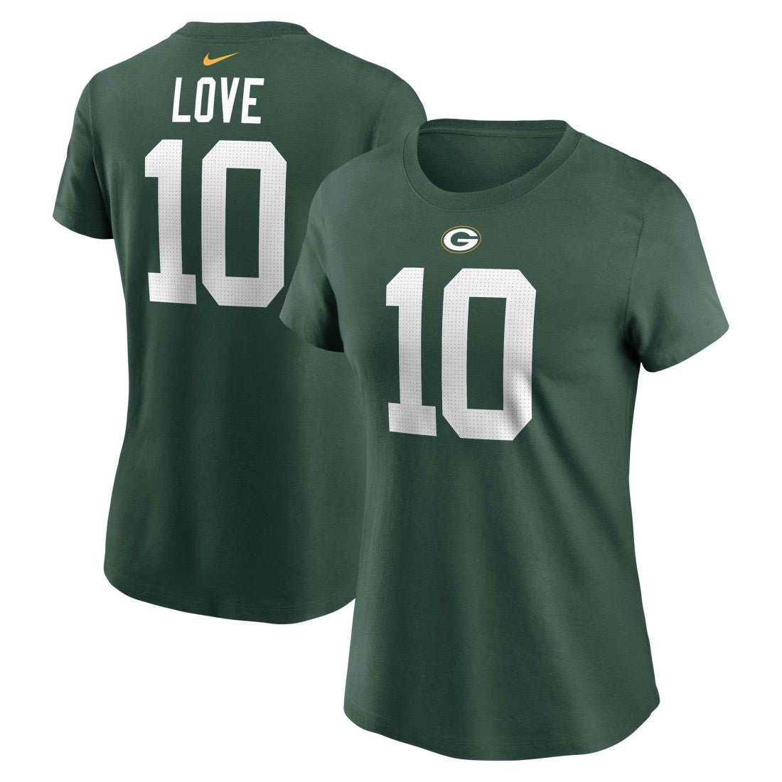 Jordan Love Green Bay Packers Women's Player Name & Number T-Shirt Green | Nike for Sale