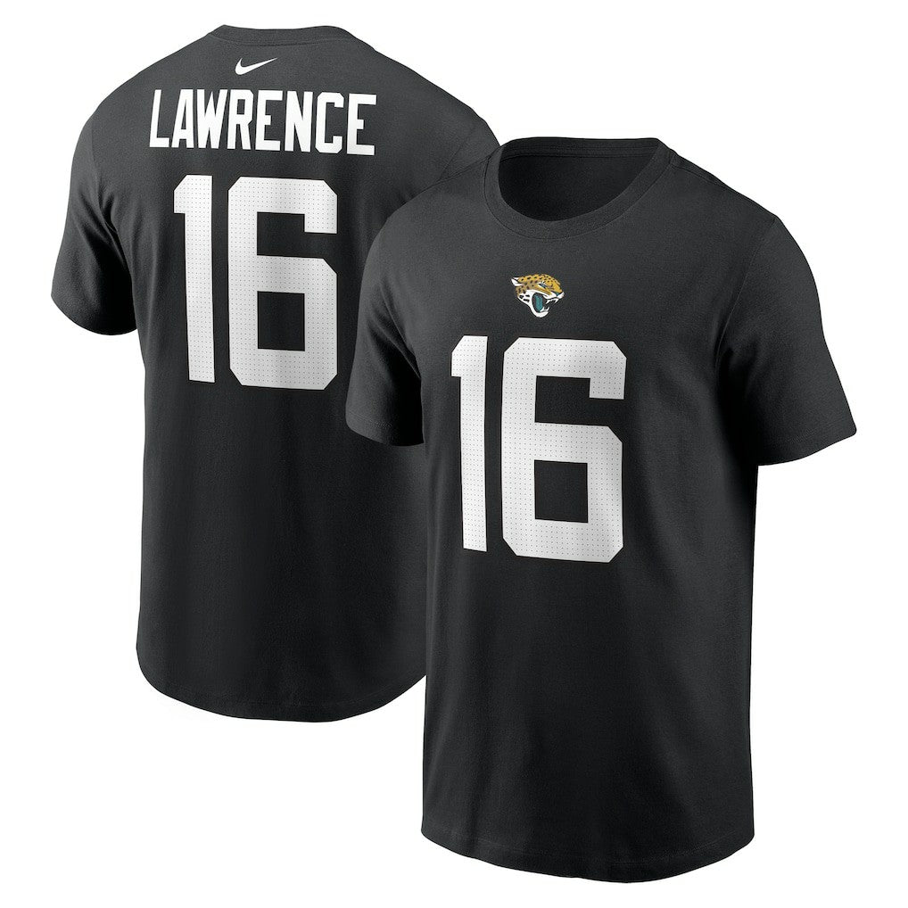 Trevor Lawrence Jacksonville Jaguars Player Name & Number T-Shirt Black | Nike for Sale