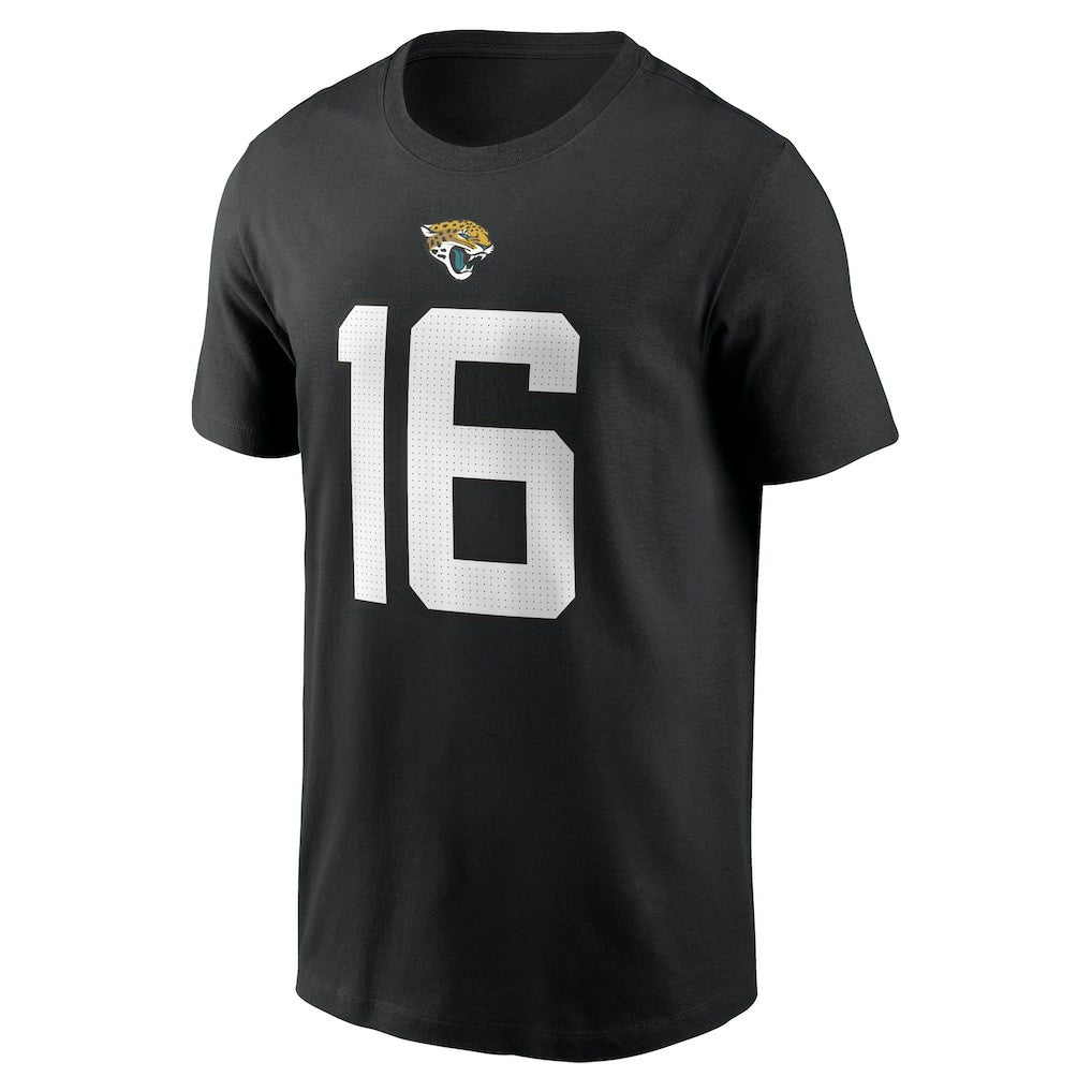 Trevor Lawrence Jacksonville Jaguars Player Name & Number T-Shirt Black | Nike for Sale