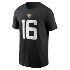 Trevor Lawrence Jacksonville Jaguars Player Name & Number T-Shirt Black | Nike for Sale