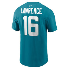 Trevor Lawrence Jacksonville Jaguars Player Name & Number T-Shirt Teal | Nike for Sale