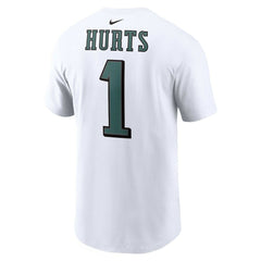 Jalen Hurts Philadelphia Eagles Player Name & Number T-Shirt White | Nike for Sale