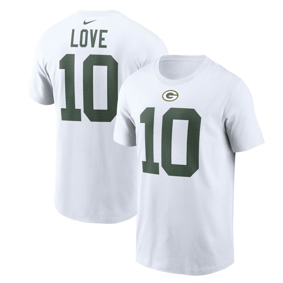 Jordan Love Green Bay Packers Player Name & Number T-Shirt White | Nike for Sale