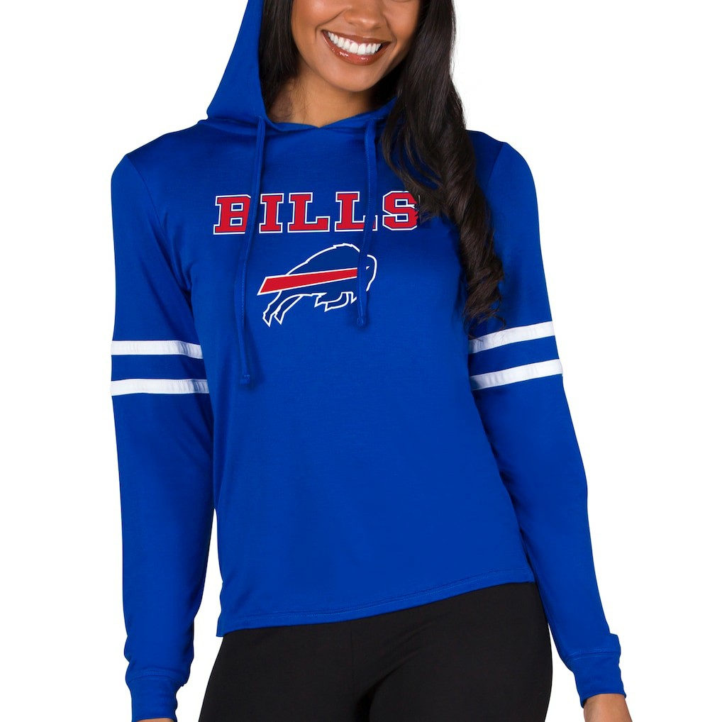 Buffalo Bills Concepts Sport Women's Marathon Lightweight Lounge Pullover Hoodie Royal | NFL