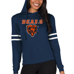 Chicago Bears Concepts Sport Women's Marathon Lightweight Lounge Pullover Hoodie Navy | NFL