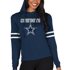 Dallas Cowboys Concepts Sport Women's Marathon Lightweight Lounge Pullover Hoodie Navy | NFL