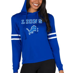 Detroit Lions Concepts Sport Women's Marathon Lightweight Lounge Pullover Hoodie Royal | NFL