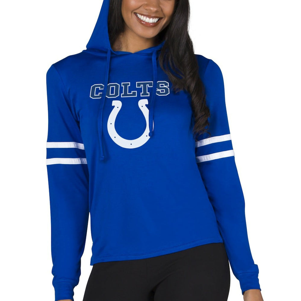 Indianapolis Colts Concepts Sport Women's Marathon Lightweight Lounge Pullover Hoodie Royal | NFL