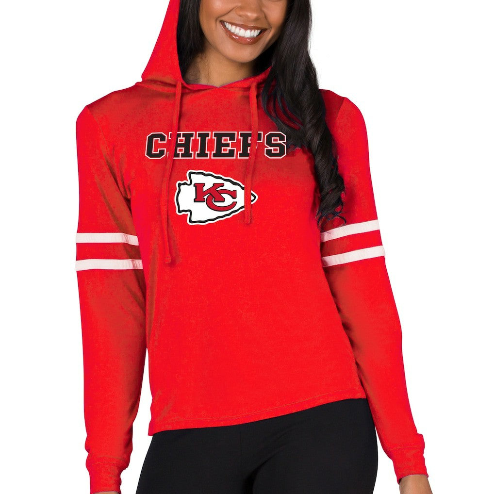 Kansas City Chiefs Concepts Sport Women's Marathon Lightweight Lounge Pullover Hoodie Red | NFL