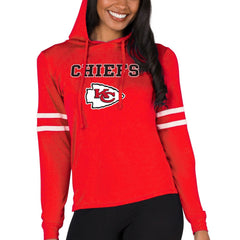 Kansas City Chiefs Concepts Sport Women's Marathon Lightweight Lounge Pullover Hoodie Red | NFL