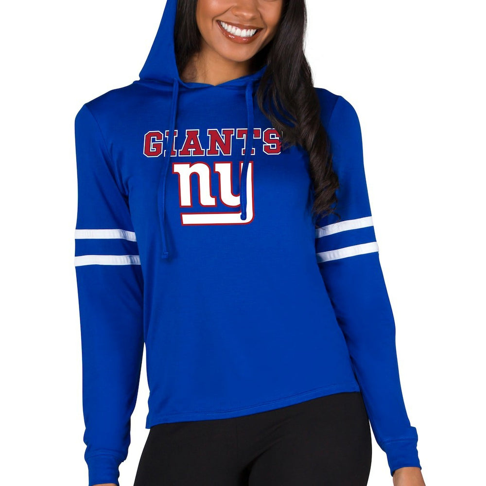 New York Giants Concepts Sport Women's Marathon Lightweight Lounge Pullover Hoodie Royal | NFL