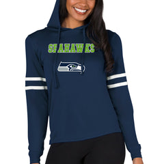 Seattle Seahawks Concepts Sport Women's Marathon Lightweight Lounge Pullover Hoodie College Navy | NFL