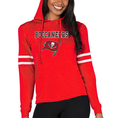 Tampa Bay Buccaneers Concepts Sport Women's Marathon Lightweight Lounge Pullover Hoodie Red | NFL