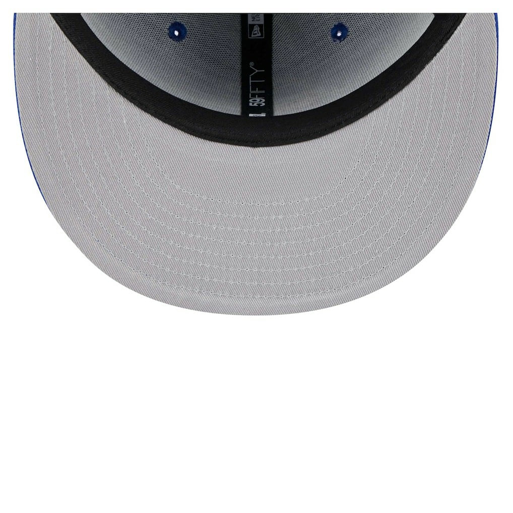 Philadelphia 76ers Piped & Flocked 59Fifty Fitted Hat Royal - NBA