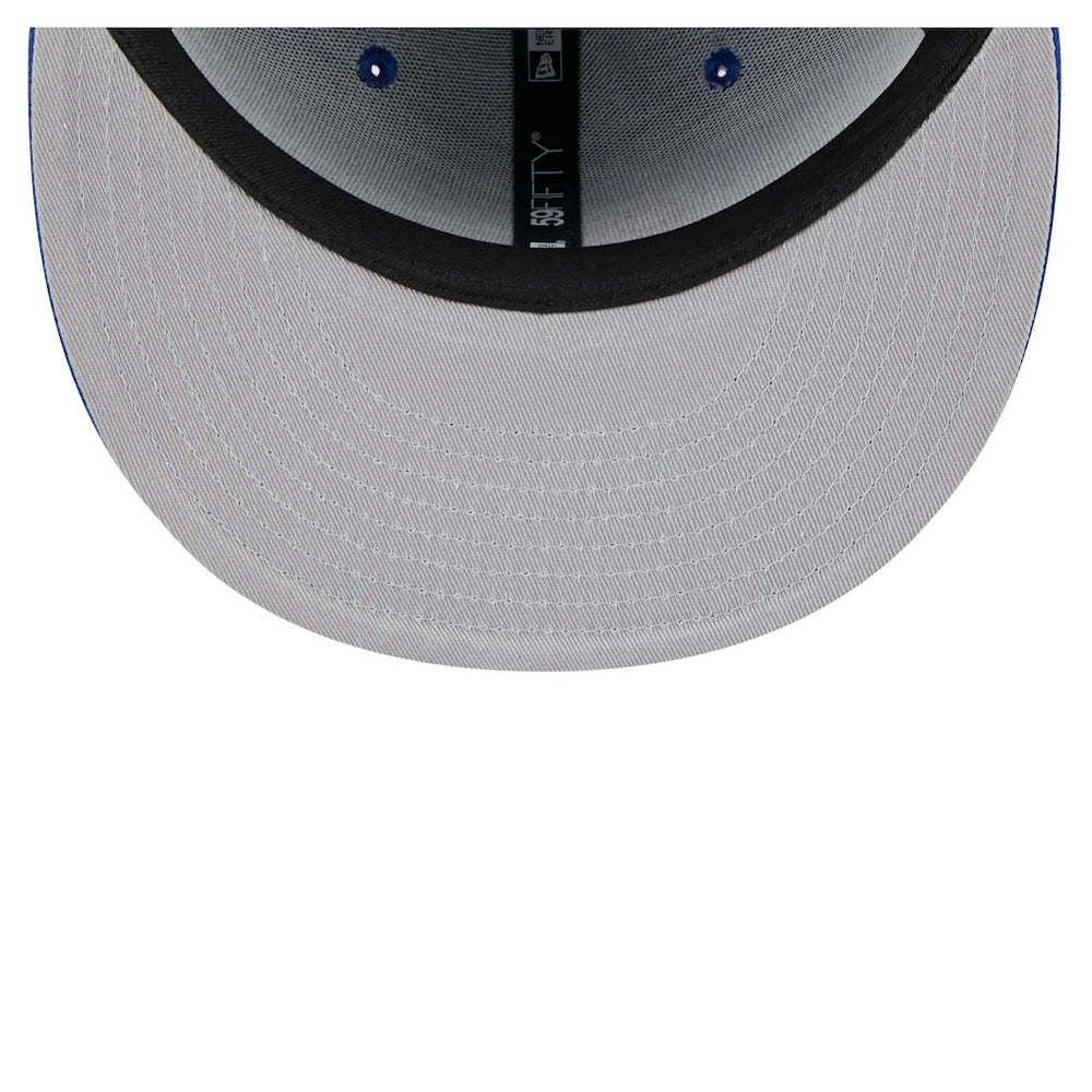 Philadelphia 76ers Piped & Flocked 59Fifty Fitted Hat Royal - NBA