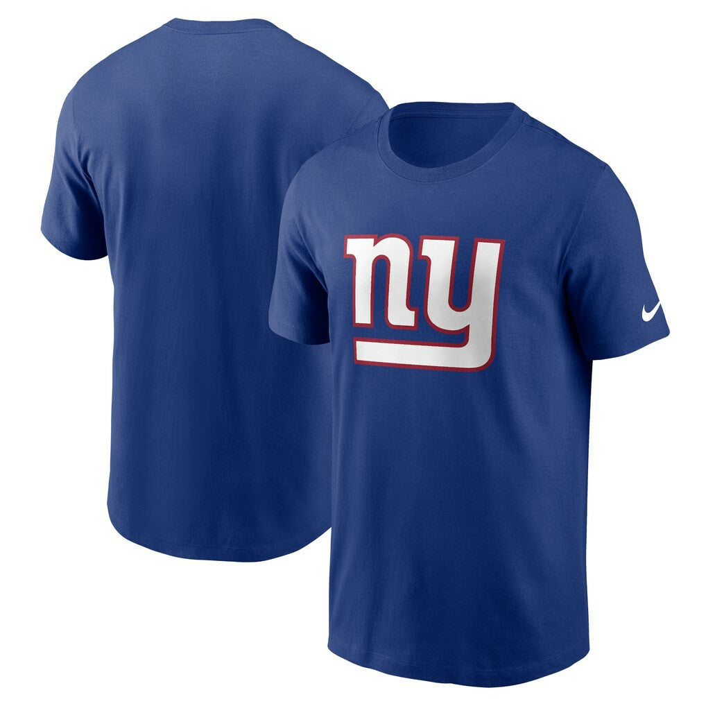New York Giants Primetime Logo Essential T-Shirt Royal | Nike for Sale